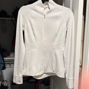 Lululemon Women's “Profile” White Zipped Jacket